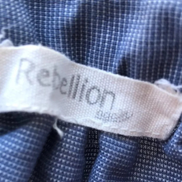 Rebellion Embroidered Tunic Top S - Picture 6 of 6
